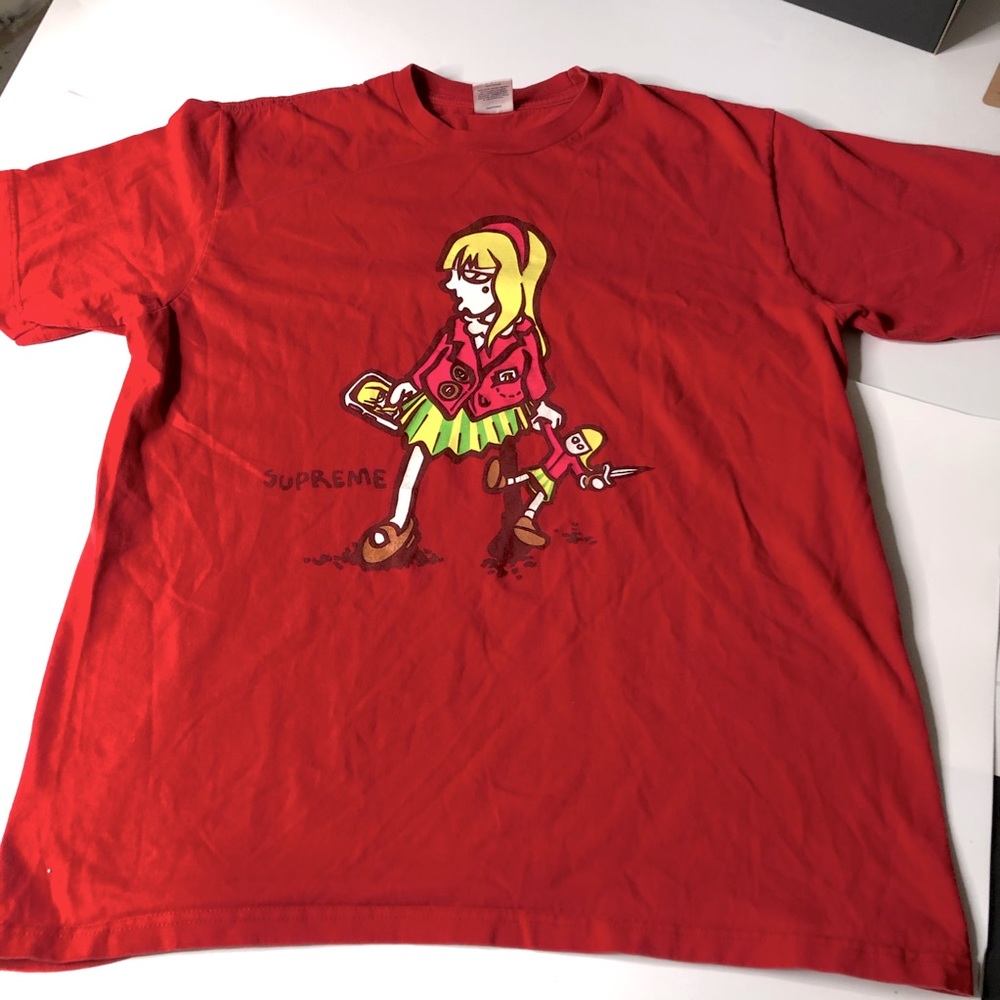 Supreme Medium Size Red Suzie Switchblade T-Shirt